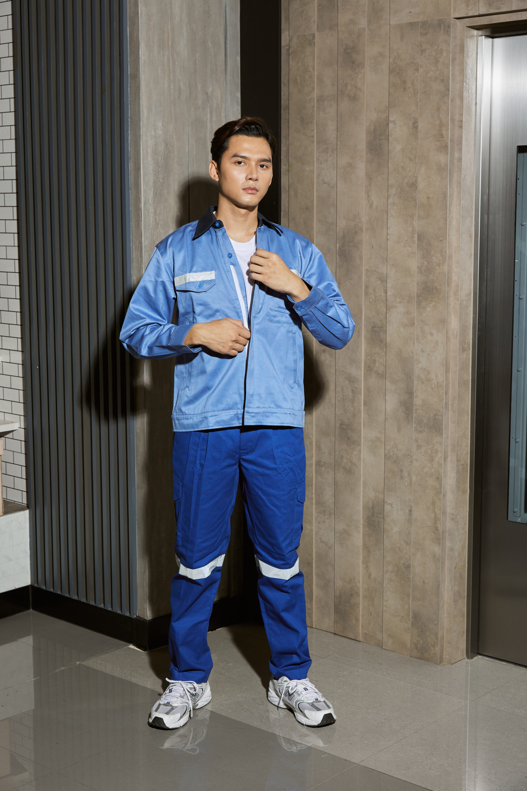 เสื้อแจ็กเก็ตช่างแขนยาว - Image 5