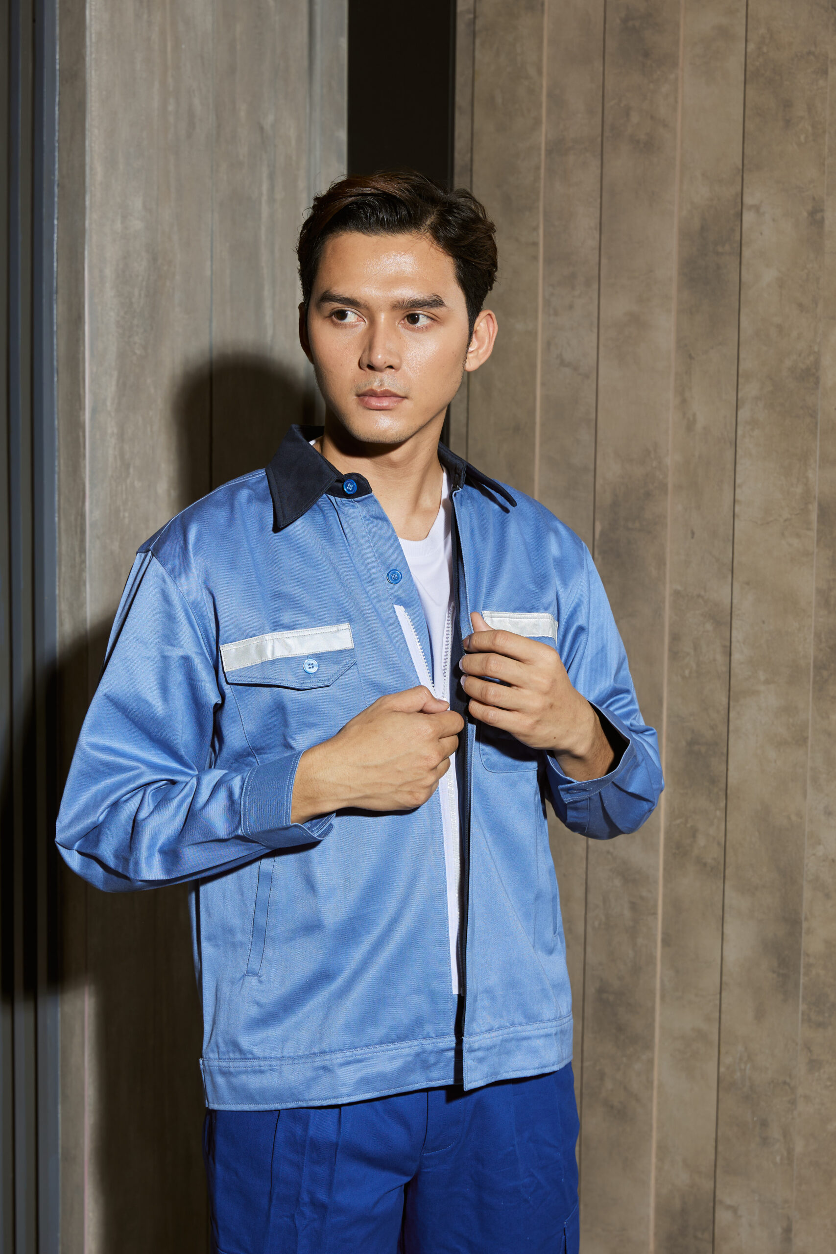 เสื้อแจ็กเก็ตช่างแขนยาว - Image 6